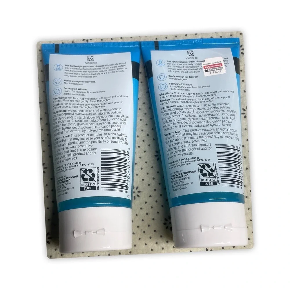 Neutrogena Hydro Boost‎ Exfoliating Cleanser, Pack Of 2